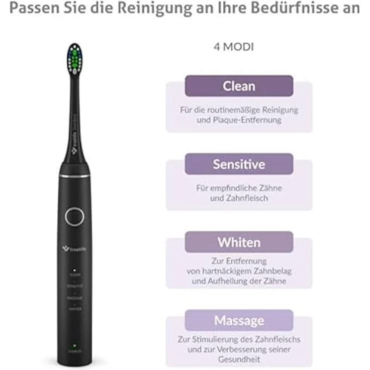 Truelife Elektrische Zahnbürste SonicBrush Compact Schwarz TLSBCB – Bild 2