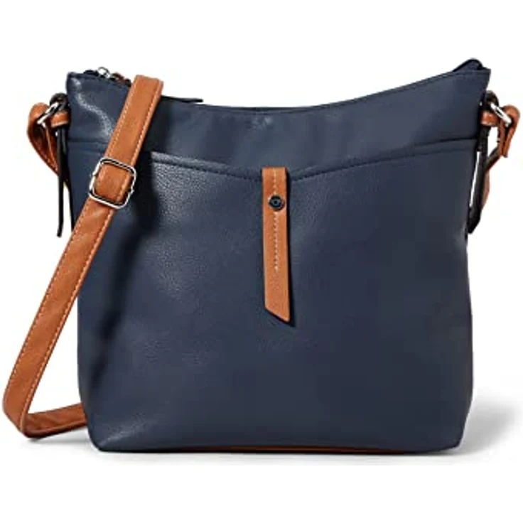Tom Tailor Novara Umhängetasche, 28 cm, dunkelblaue Polyurethan-Tasche – Bild 1