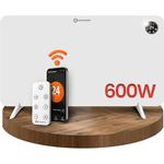 HEIMWERT Infrarot Wandheizung 600W mit Thermostat und App - Geräuschlos, Langlebig, 2in1 Wandmontage und Standgerät - Sofort Wohlfühlwärme, senkt Heizkosten enorm
