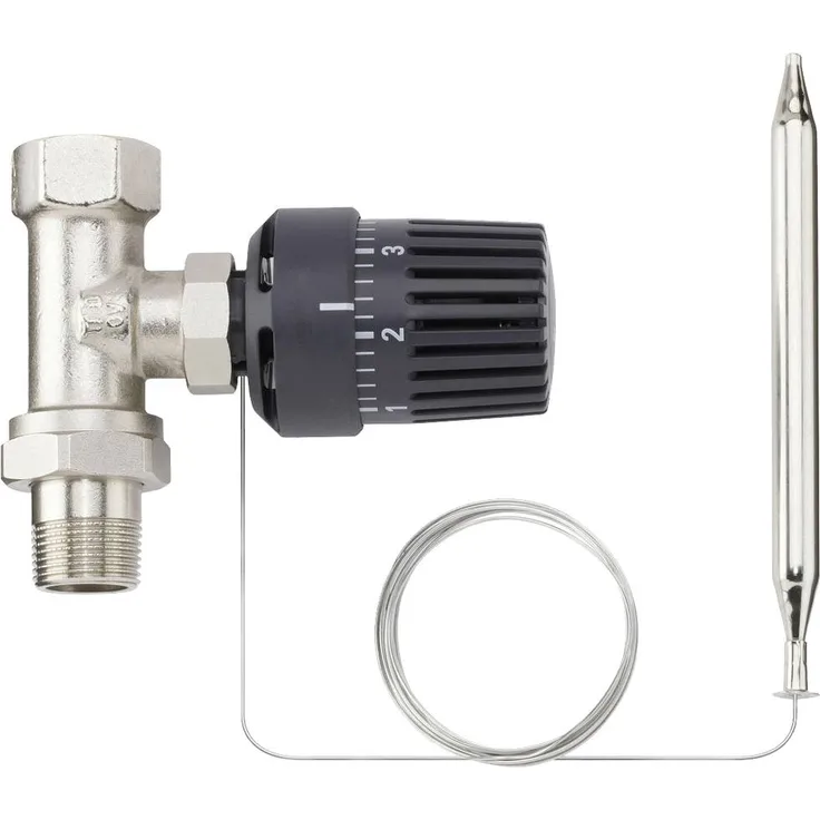 Helios Ventilatoren 8820 8820, Ventil mit Thermostat und Fernfühler für Warmwasserheizregister, Einstellbereich 20-50 °C, Durchflussmenge bis 300 l/h