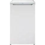 Beko TS190040N Standkühlschrank freistehend, 88 l Gesamtrauminhalt, wechselbarer Türanschlag, gute Beleuchtung im Gerät, 38 dB, robuste Glasablagen, Weiß