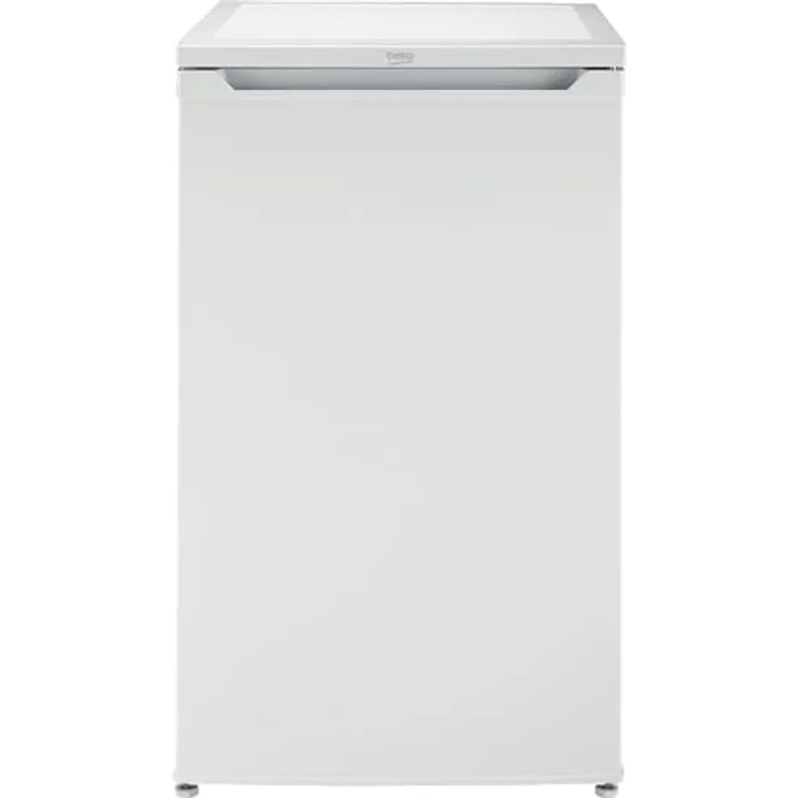 Beko TS190040N Standkühlschrank freistehend, 88 l Gesamtrauminhalt, wechselbarer Türanschlag, gute Beleuchtung im Gerät, 38 dB, robuste Glasablagen, Weiß – Bild 1