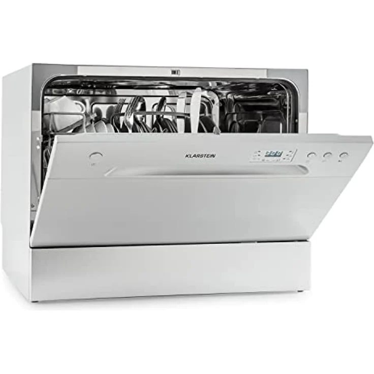Klarstein Havasia UV 6 silber, Tischgeschirrspüler, E, Geräuschemissionsklasse C, Geräuschemissionen 49 Dezibel – Bild 2