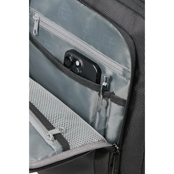 American Tourister Take2Cabin Rucksack, 40 cm, schwarz, 100% Polyester, 30 x 20 x 40 cm – Bild 8