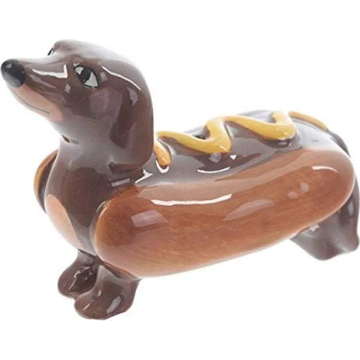 Hot Dog' mit Senf Salz- & Pefferstreuer Set – Bild 3