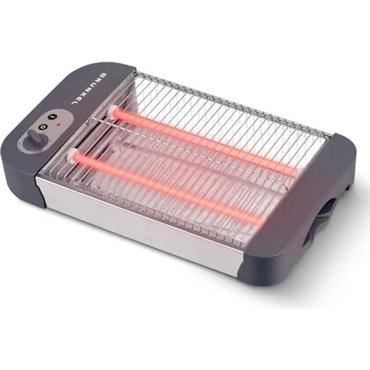 Grunkel Flacher Toaster für alle Arten von Brot und Gebäck mit 600 W Leistung. 6-stufiger Toast-Timer und Krümelschublade Modell TSP-G2 – Bild 2