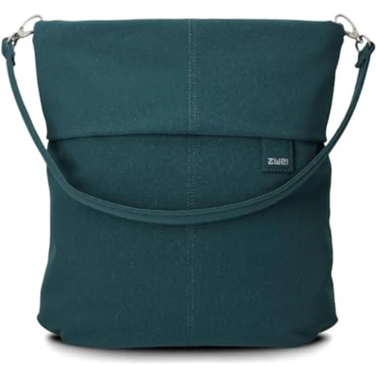 Zwei Mademoiselle.M Schultertasche 31 cm, elegante Umhängetasche aus widerstandsfähigem Polyurethan mit Reißverschlussfach und abnehmbaren Schulterriemen – Bild 5