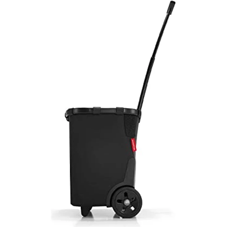 reisenthel carrycruiser  Tragbarer Einkaufstrolley mit stabilem schwarzen Aluminiumrahmen, Schultergurt und herausnehmbarer Netz-Innentasche  Aus wasserabweisendem Material, Farbe:Frame Black/Black – Bild 2