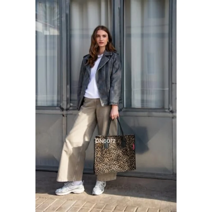 REISENTHEL® Shopper Daily Shopper, Polyester, 22l Volumen, leo fake fur, Magnetverschluss, 42cm x 17cm x 35cm – Bild 8