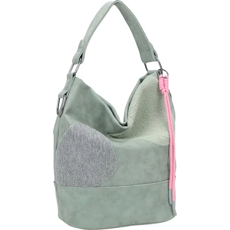 Fritzi aus Preußen Olga Schultertasche, 27 cm, Handtasche mit Magnetverschluss und geräumigem Hauptfach, Grün – Bild 5