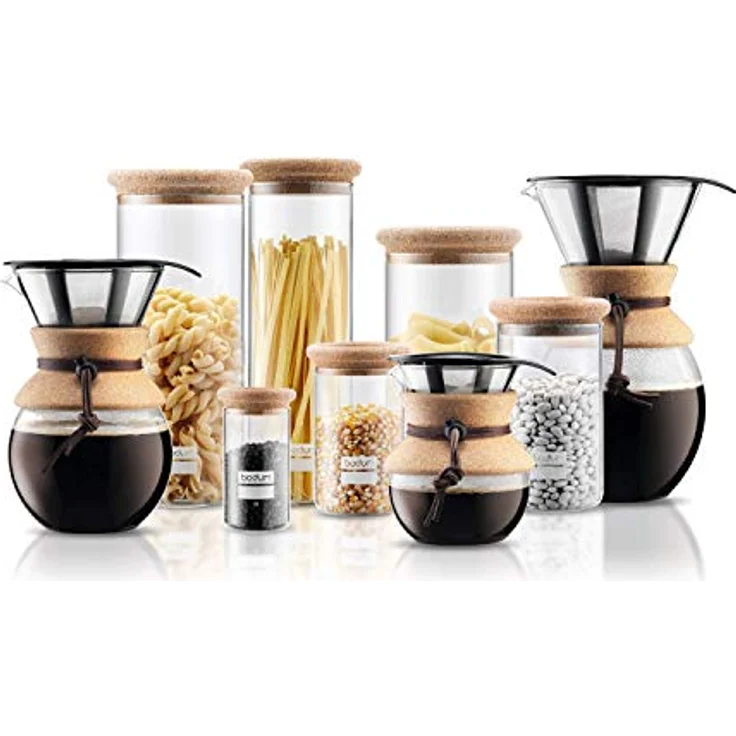 Bodum 11592-109 Pour Over Kaffeebereiter mit Permanentfilter 0,5 L, Mehrlagig, transparent, 13,8 x 11,5 x 15,4 cm – Bild 3