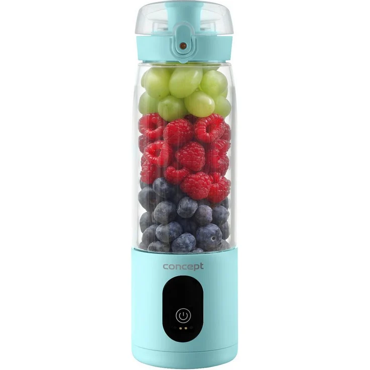 Concept Smoothie-Maker SM4001/SM4001/SM4002, 315,00 W, FitMaker Personal Smoothie Blender 0.6L, wiederaufladbar Li-Ion, blau – Bild 1