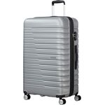 American Tourister Flashline 4 Rollen Trolley 78 cm, Silber (100 l, XL) - Robuster Trolley aus ABS mit TSA-Schloss