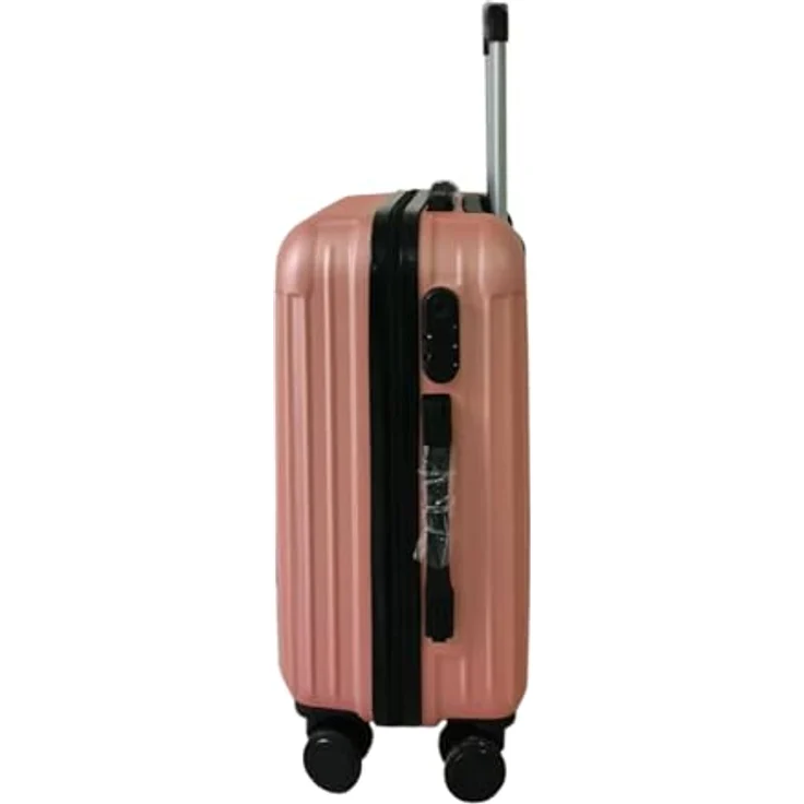 NTK-Collection Frenzi Rosegold, Hartschalenkoffer 2er-Set mit 80 l Volumen, rosa, inkl. Zahlenschloss und leichtläufigen Rollen – Bild 3