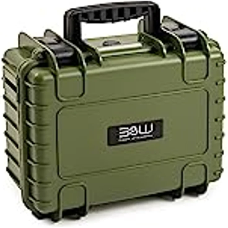 B&W International B&W Transportkoffer Outdoor - Typ 3000 Bronze-Grün - mit Würfelschaum - wasserdicht nach IP67 Zertifizierung, staubdicht, bruchsicher und unverwüstlich – Bild 2