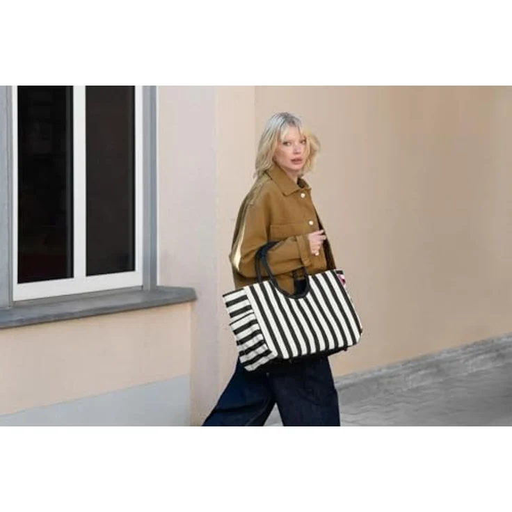 reisenthel Loopshopper L, Schultertasche 46 cm, schwarz, 100% PET – Bild 5