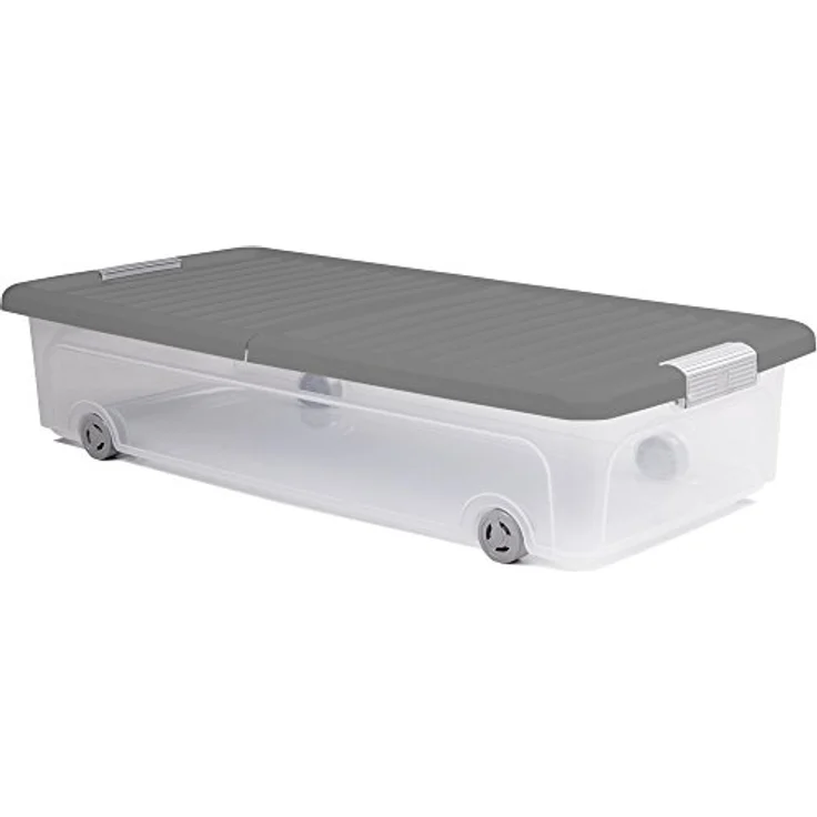 Ondis24 Unterbettbox Rollerbox Aufbewahrungsbox 35 W (3 Stück, Grau) – Bild 3
