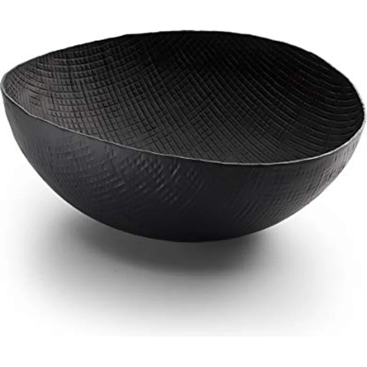 Philippi Design OUTBACK Obstschale L, Handgearbeitete Aluminium-Schale in Schwarz, Natürliche Eleganz und Multifunktionalität – Bild 4