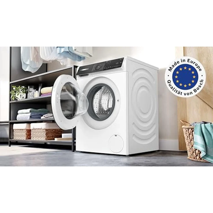 Bosch WGH244M40 Serie 6 Smarte Waschmaschine 9 kg 1400 U/min Fleckenautomatik Iron Assist Mini Load Speed Perfect Touch Bedienung Nachlegefunktion, weiß – Bild 2