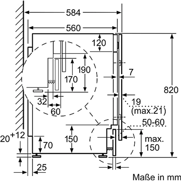 Bosch Hausgeräte WKD28543 Serie 6 Einbau-Waschtrockner, 7 kg Waschen und 4 kg Trocknen, 1400 UpM, Beladungsmenge 7/4 kg, Auto Dry: optimale Trocknung, Sportswear-Programm, Schnell/Mix leise – Bild 3