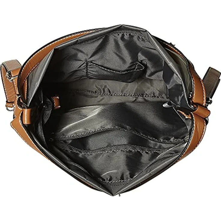 Picard Sonja, Beuteltasche und Rucksack aus Feinnylon mit Lederoptik, Grau – Bild 5