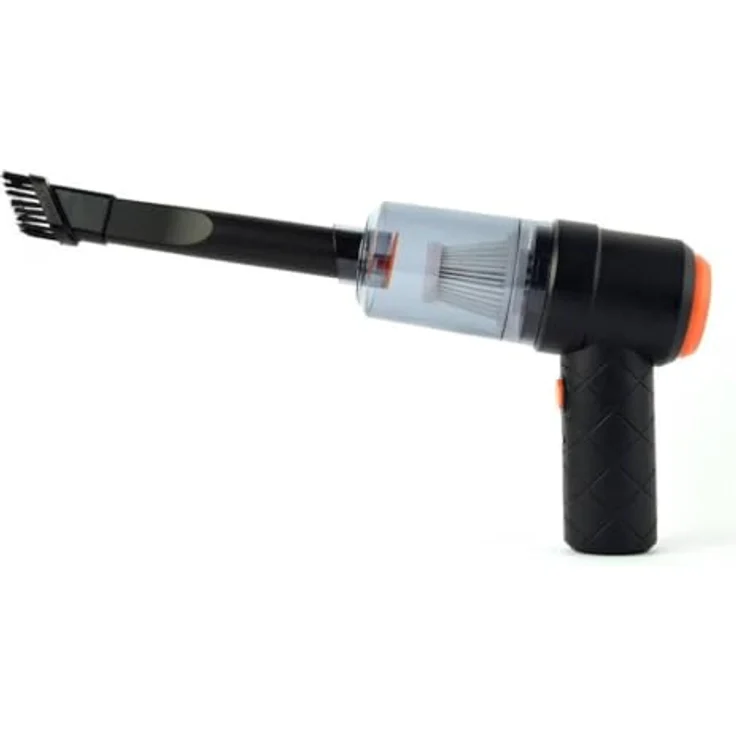 Gembird CK-MVC-01, Tragbarer 2-in-1 Staubsauger für Auto, wiederaufladbar, beutellos, schnurlos, 2500 Pa, Schwarz – Bild 2