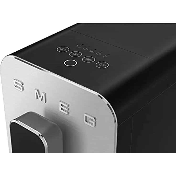 Smeg BCC01 Kaffeevollautomat 50s Style, 1,4 l Wassertank, mit integriertem Mahlwerk, matt schwarz – Bild 2