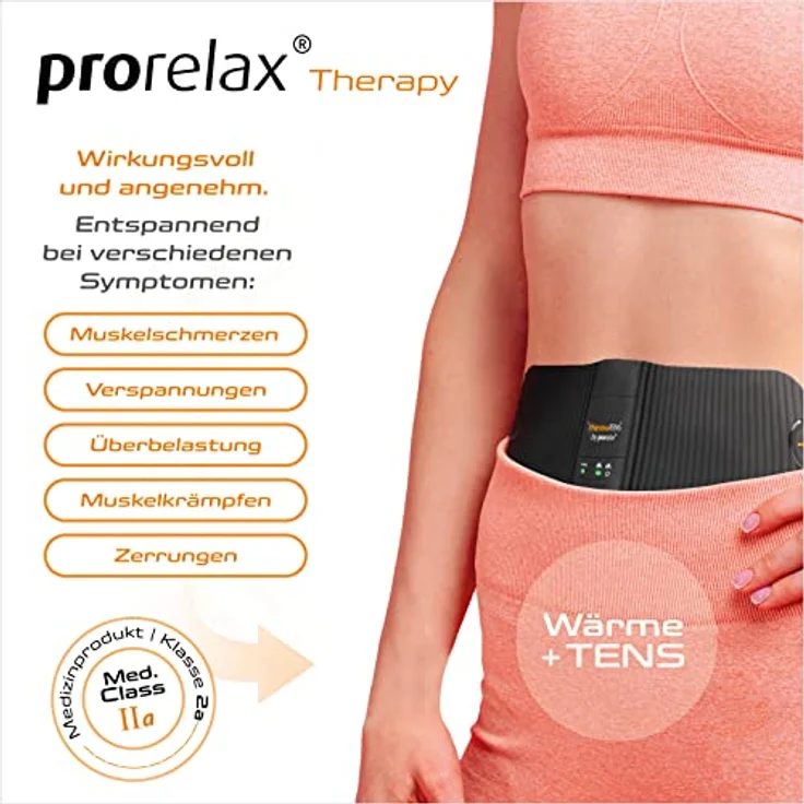 prorelax 15100 ThermoTENS | 3 in 1 Effektive Schmerztherapie | Wärme, TENS und Wärme + TENS | Medizinfreie + nebenwirkungsfreie Therapie und Regeneration | Individuell einstellbar | Wiederverwendbar – Bild 3