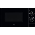 AEG Mikrowelle mit Grill MFB2111DB, 21 L, 800 W Mikrowellenleistung, 1000 W Quarzgrill, 5 Leistungsstufen, Edelstahl-Innenraum, Schwarz, Drehteller Ø 27 cm