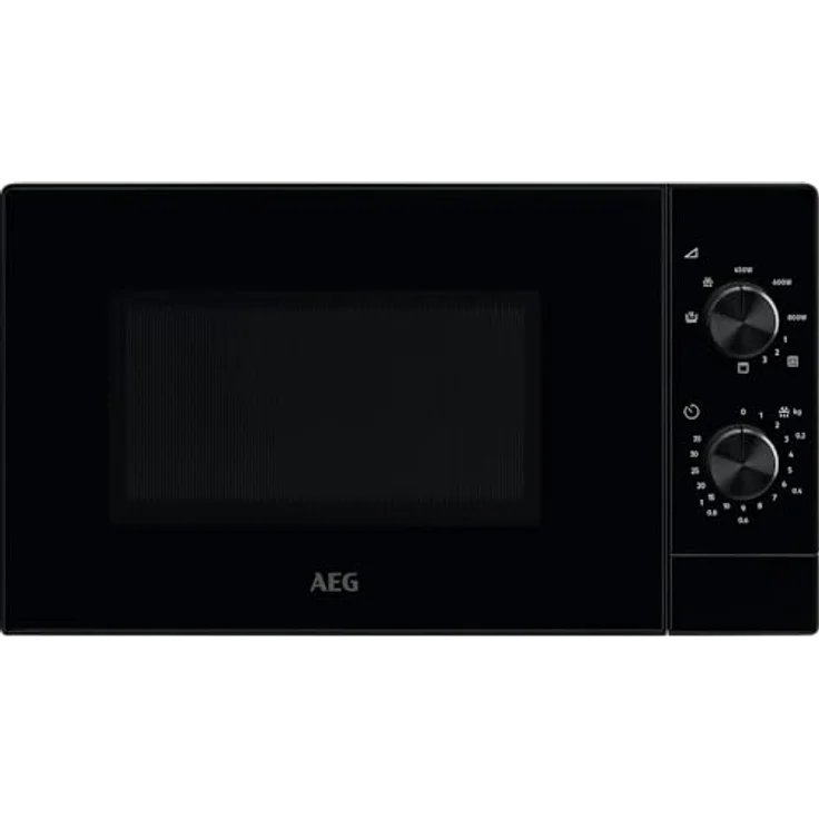 AEG Mikrowelle mit Grill MFB2111DB, 21 L, 800 W Mikrowellenleistung, 1000 W Quarzgrill, 5 Leistungsstufen, Edelstahl-Innenraum, Schwarz, Drehteller Ø 27 cm – Bild 1