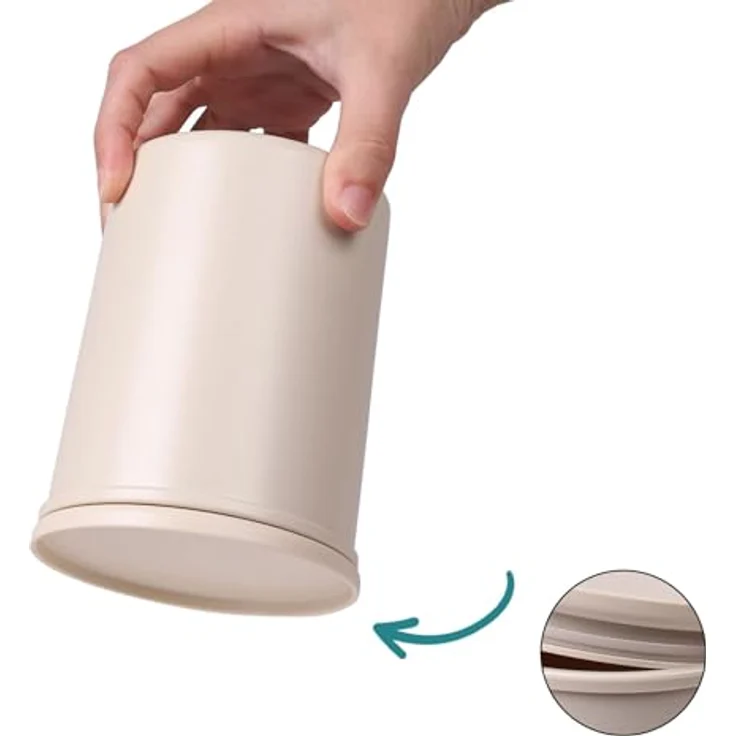 AWAVE Frischhaltedosen-Set rund mit Deckel, luftdicht, 3-teiliges Set, 500 ml, 800 ml, 1.000 ml, natur, aus recycelten PET-Flaschen, Vorratsdose Aufbewahrungsbox Vorratsbehälter, Mehrweg – Bild 5