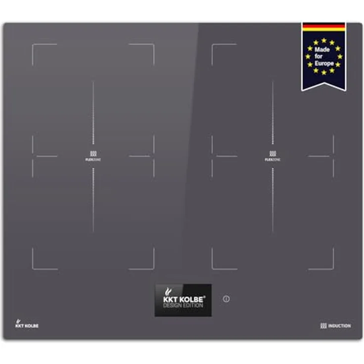 KKT KOLBE IND5905TFT Induktionskochfeld 60 cm Autark, 7,2 kW, 4 Zonen, 2 Flexzonen, TFT-Touchdisplay, Rahmenlos, Schnellaufheizung, BBQ-Funktion – Bild 1