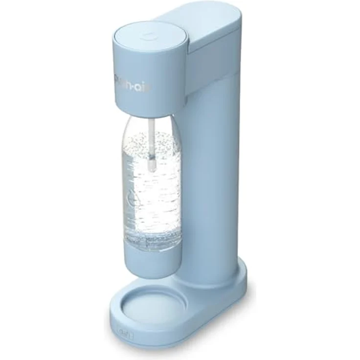 Dafi PushAir Saturator, Wassersprudler mit CO2-Kartusche und 0,7l Flasche, azur/blau – Bild 4