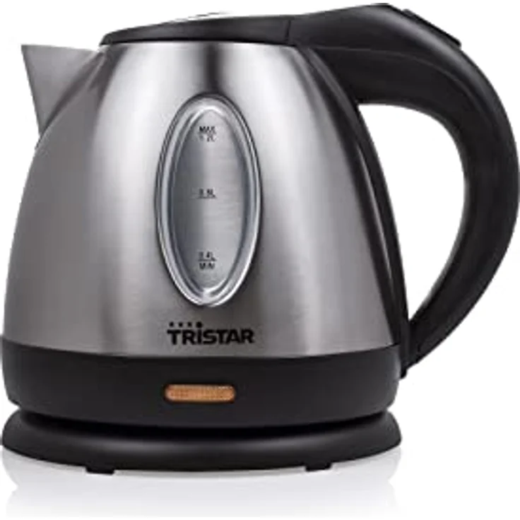 Tristar Edelstahl Wasserkocher- Camping Wasserkocher mit 1,2 Liter Fassungsvermögen - 360° rotierbar mit Wasserstandsanzeige und automatischer Abschaltfunktion, WK-1325 – Bild 5