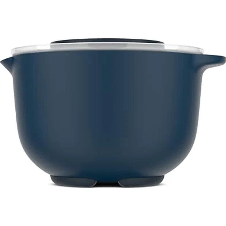 Mepal - Rührschüssel mit Deckel Chef it - Anti-Rutsch Boden - Mikrowellen- und Spülmaschinengeeignet - Material beständig bis zu 110°C - 3000 ml - Navy – Bild 3