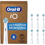 Oral-B iO Ultimative Reinigung Aufsteckbürsten für elektrische Zahnbürste, 6 Stück, ultimative Zahnreinigung, Zahnbürstenaufsatz für Oral-B Zahnbürsten, briefkastenfähige Verpackung