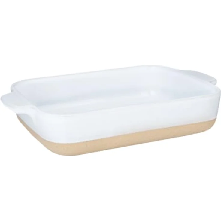 Lurch Terra Nova Ofenform S, Keramik 24,6x16,5x5,1 cm, weiß/creme, temperaturbeständig bis 250°C, geeignet für Ofen und Mikrowelle, leicht zu reinigen – Bild 1