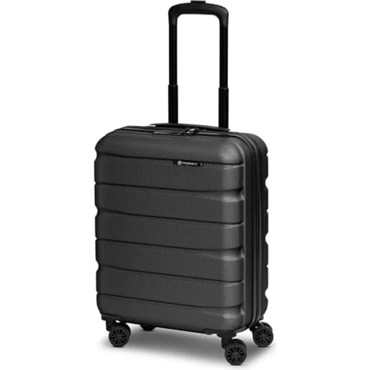 Franky Munich 4.0 Handgepäck Koffer | Hartschalen Trolley mit 4 Rollen, TSA-Zahlenschloss, Arretierbarer Griff, Kreuzpackgurt und Wäschefach | 40 cm x 20 cm x 53 cm - 2.6kg