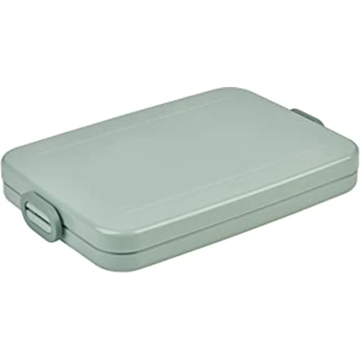 Mepal - Lunchbox Take A Break flach - Ideale Brotdose für Laptoptasche oder Rucksack - Flach geformte Essensbox für 2 Sandwiches oder 4 Scheiben Brot - 800 ml - Nordic Sage – Bild 1