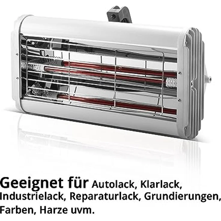 STAHLWERK Infrarot Lacktrockner IL-1200 ST, 1.200 Watt mit Stativ für schnelles Trocknen von Lacken und Farben – Bild 4