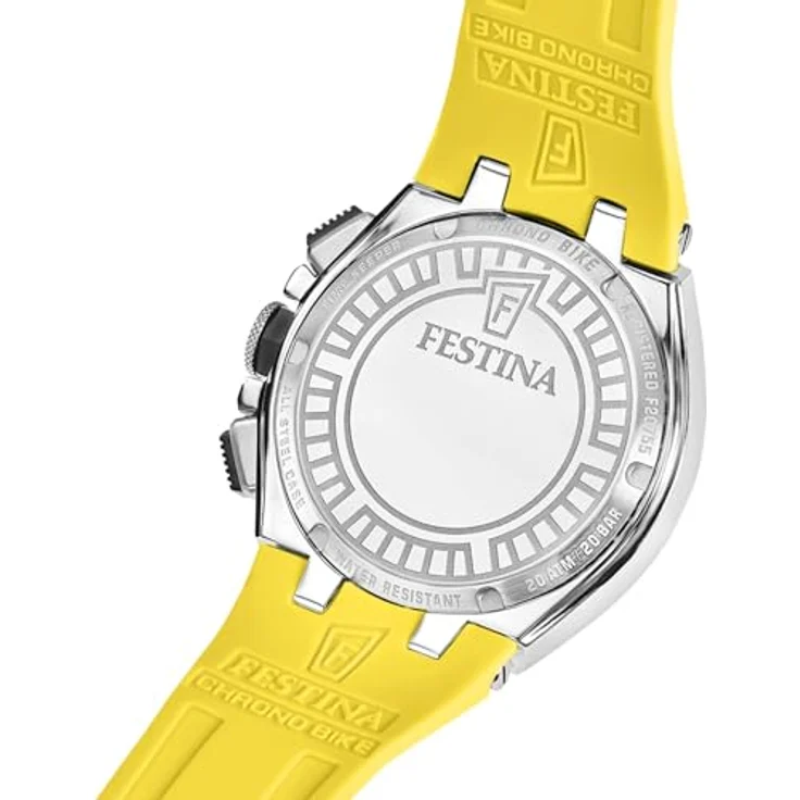 Festina Chrono Fahrraduhr F20755/5, Silikonarmband, robuste Sportuhr mit Stoppuhrfunktion – Bild 2