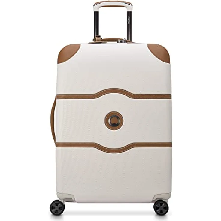 Delsey Paris Chatelet Hardside 2.0 Gepäck mit Spinnrollen, Angora, Checked-Medium 24 Inch, Chatelet Hardside 2.0 Gepäckstück mit Rollen