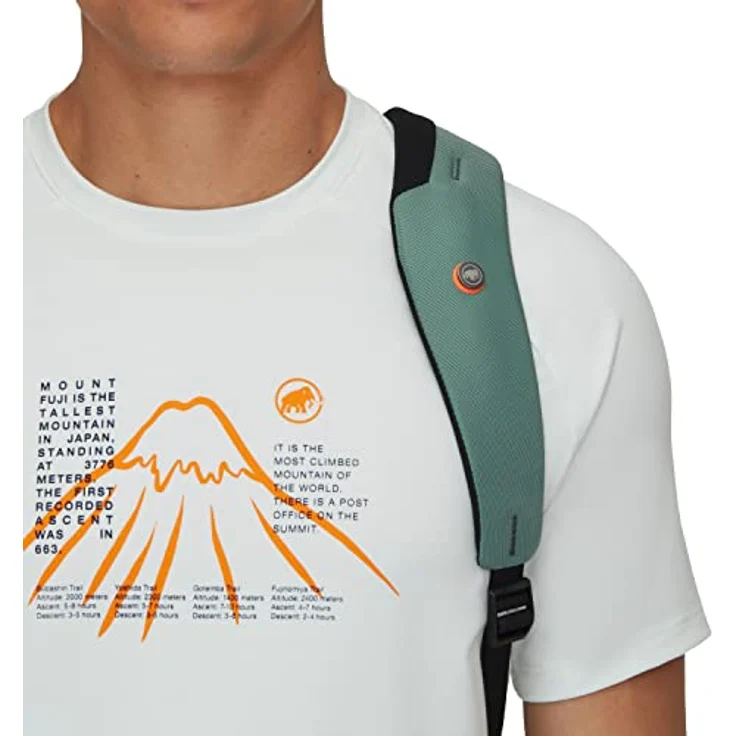 Mammut Xeron 15, Freizeitrucksack mit geradlinigem Design und Berg-Print Lining, Safety-Orange-Elementen – Bild 6