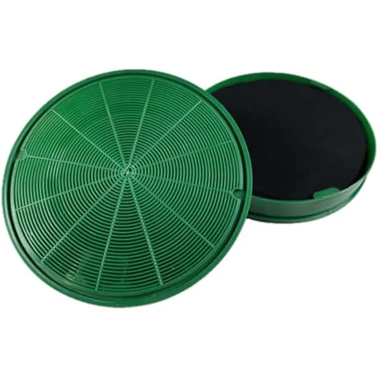 AIR2GO Long Life Aktivkohlefilter für Ikea NYTTIG FIL 500/004.019.55, 2 Stück - Geruchsabscheidung auf originalen Niveau, Dunstabzugshauben-Zubehör