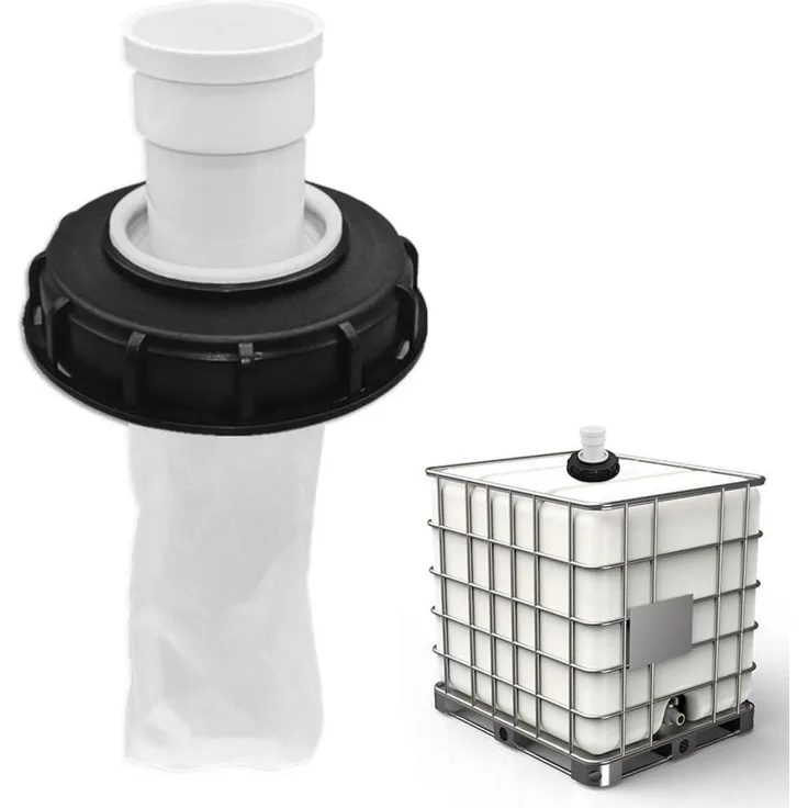 RIISOYU IBC Filterdeckel mit geradem Kopf DN 150, 165mm, PVC/PE, waschbar, effektive Wasserfiltration, langlebig und säurebeständig