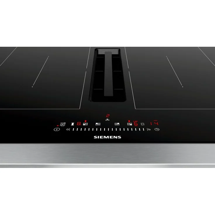 Siemens iQ500 ED711FQ15E Kochfeld mit Dunstabzug, Induktion, 70 cm, Rahmenlos aufliegend, touchSlider-Bedienung, Kombi-induktion, powerBosst, schwarz – Bild 4