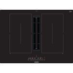 Siemens iQ500 ED711FQ15E Kochfeld mit Dunstabzug, Induktion, 70 cm, Rahmenlos aufliegend, touchSlider-Bedienung, Kombi-induktion, powerBosst, schwarz