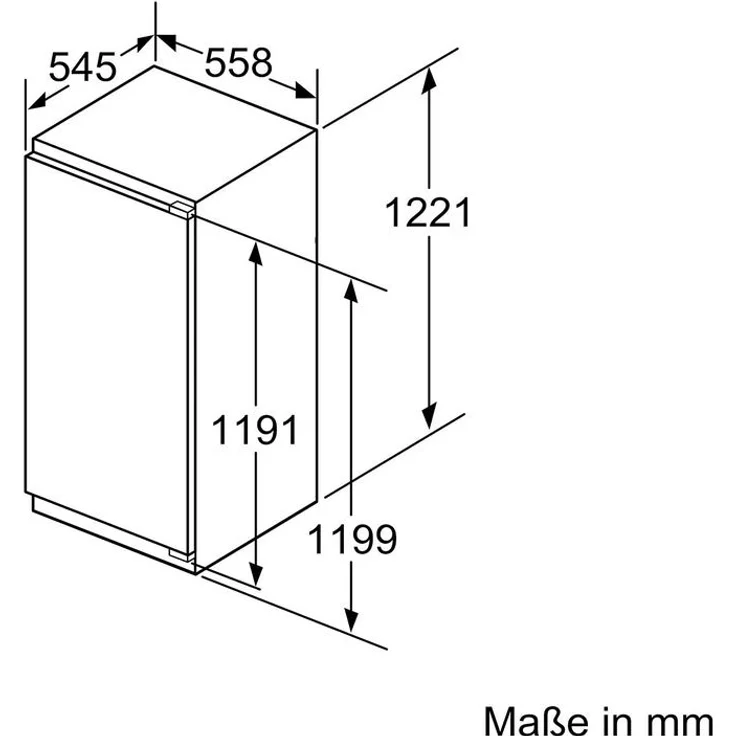 Bosch KIF41ADD0 Kühlschrank, Einbau, weiß, 0-Grad-Zone, LED, Breite 55.8 cm, Energieklasse D – Bild 7