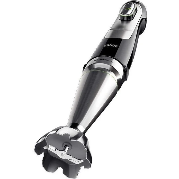 Braun MQ9147X MultiQuick 9 Stabmixer mit Active PowerDrive und SplashControl, inkl. Pürierstab, Gemüsestampfer, Mixer, Zerkleinerer & Schneebesen, 1200 Watt, silber, schwarz – Bild 4