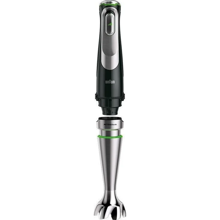 Braun MQ9147X MultiQuick 9 Stabmixer mit Active PowerDrive und SplashControl, inkl. Pürierstab, Gemüsestampfer, Mixer, Zerkleinerer & Schneebesen, 1200 Watt, silber, schwarz – Bild 3